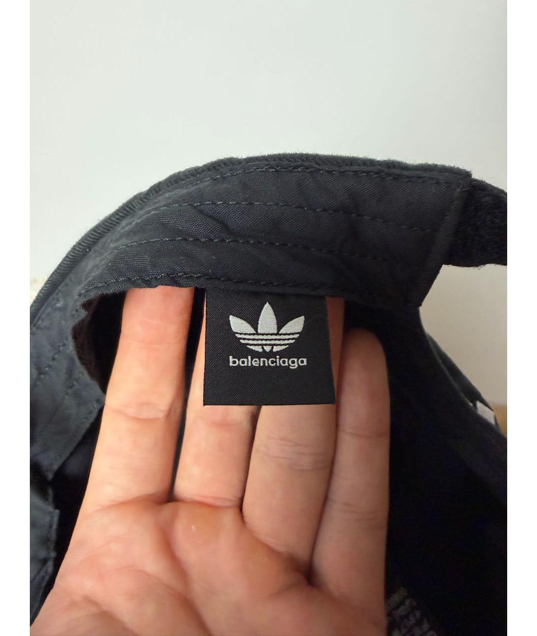 BALENCIAGA Черная хлопковая кепка, фото 8