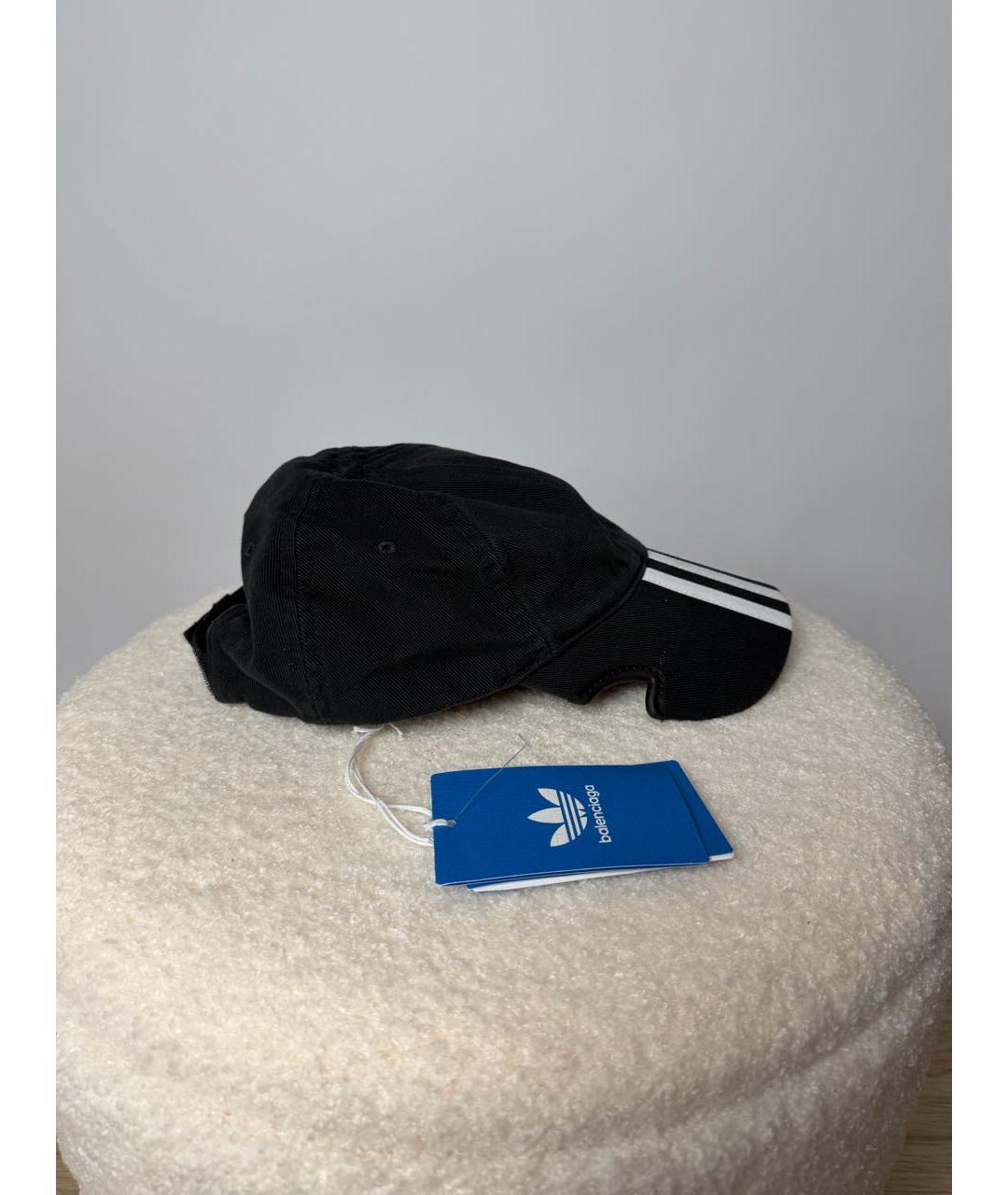 BALENCIAGA Черная хлопковая кепка, фото 5