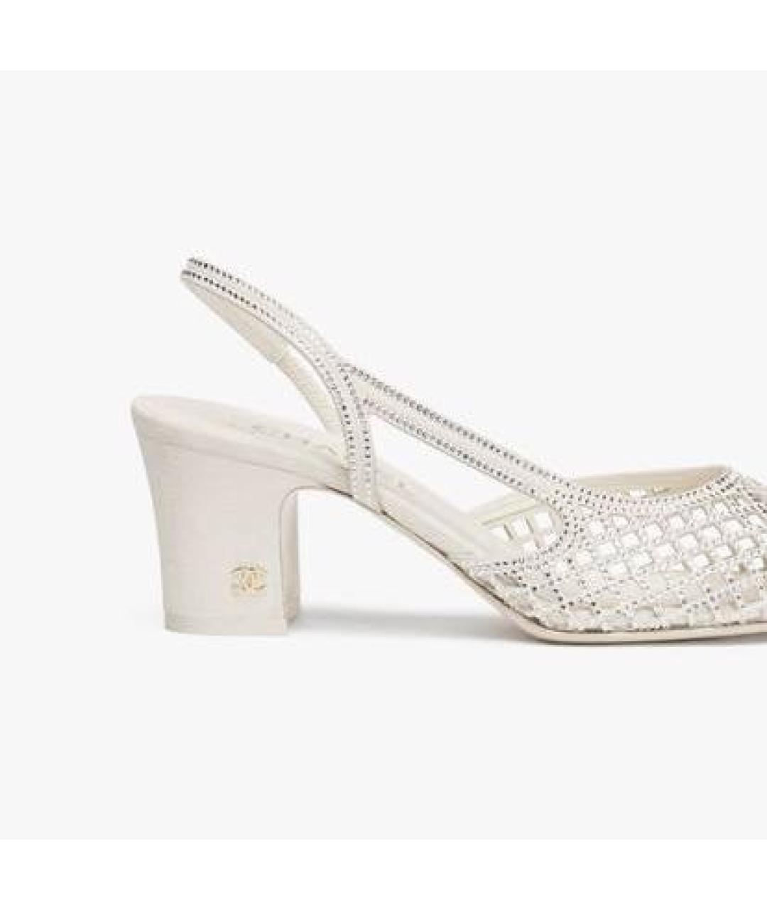 CHANEL Бежевые кожаные туфли, фото 2