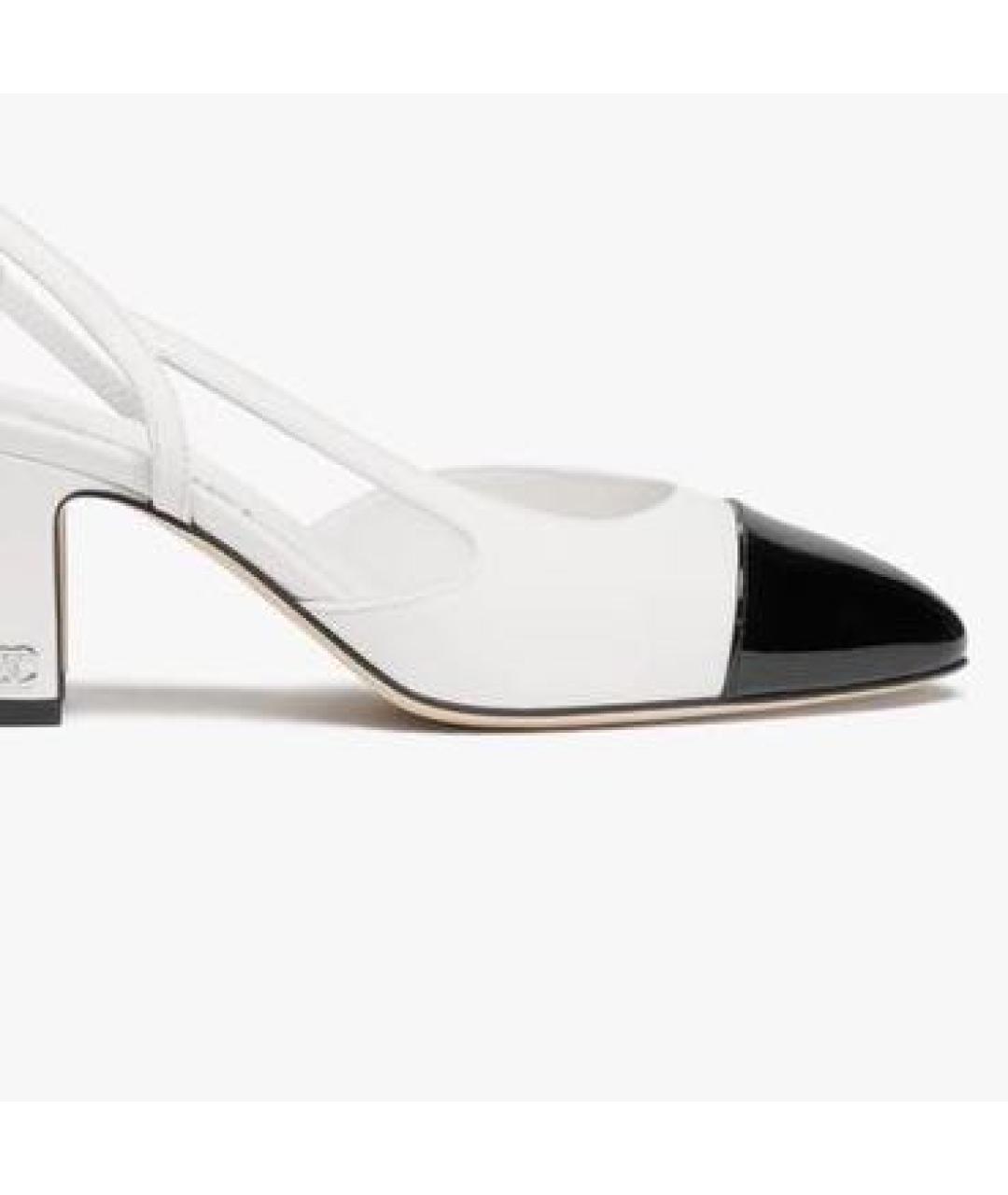 CHANEL Белые кожаные туфли, фото 2