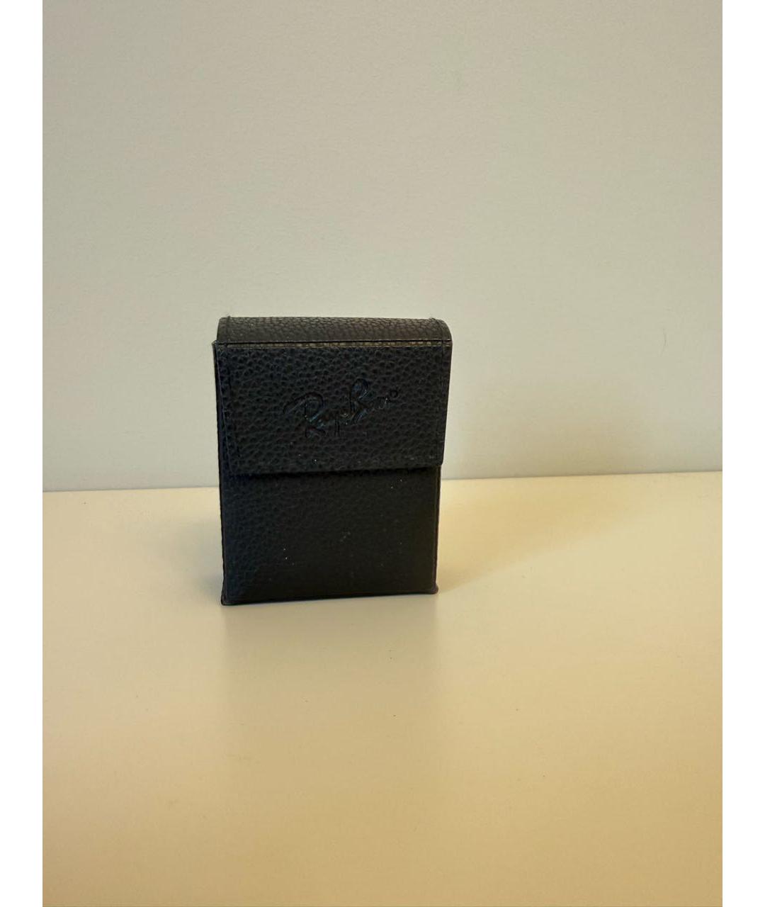 RAY BAN Голубые металлические солнцезащитные очки, фото 4