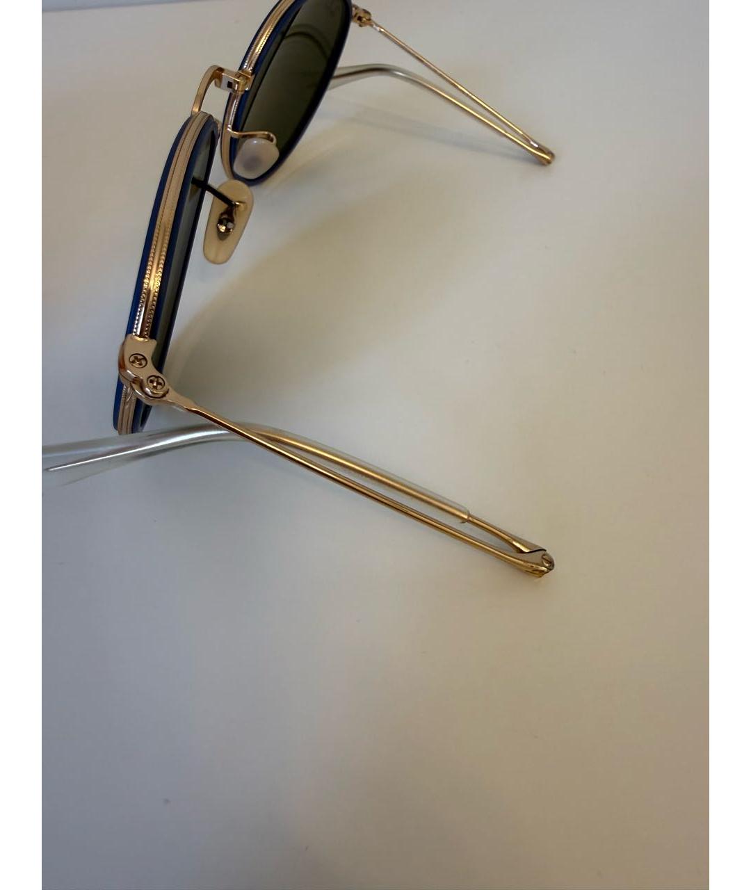 RAY BAN Голубые металлические солнцезащитные очки, фото 5