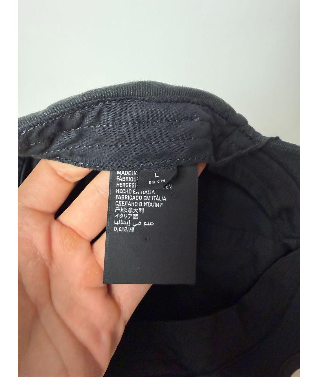 BALENCIAGA Черная хлопковая кепка, фото 6