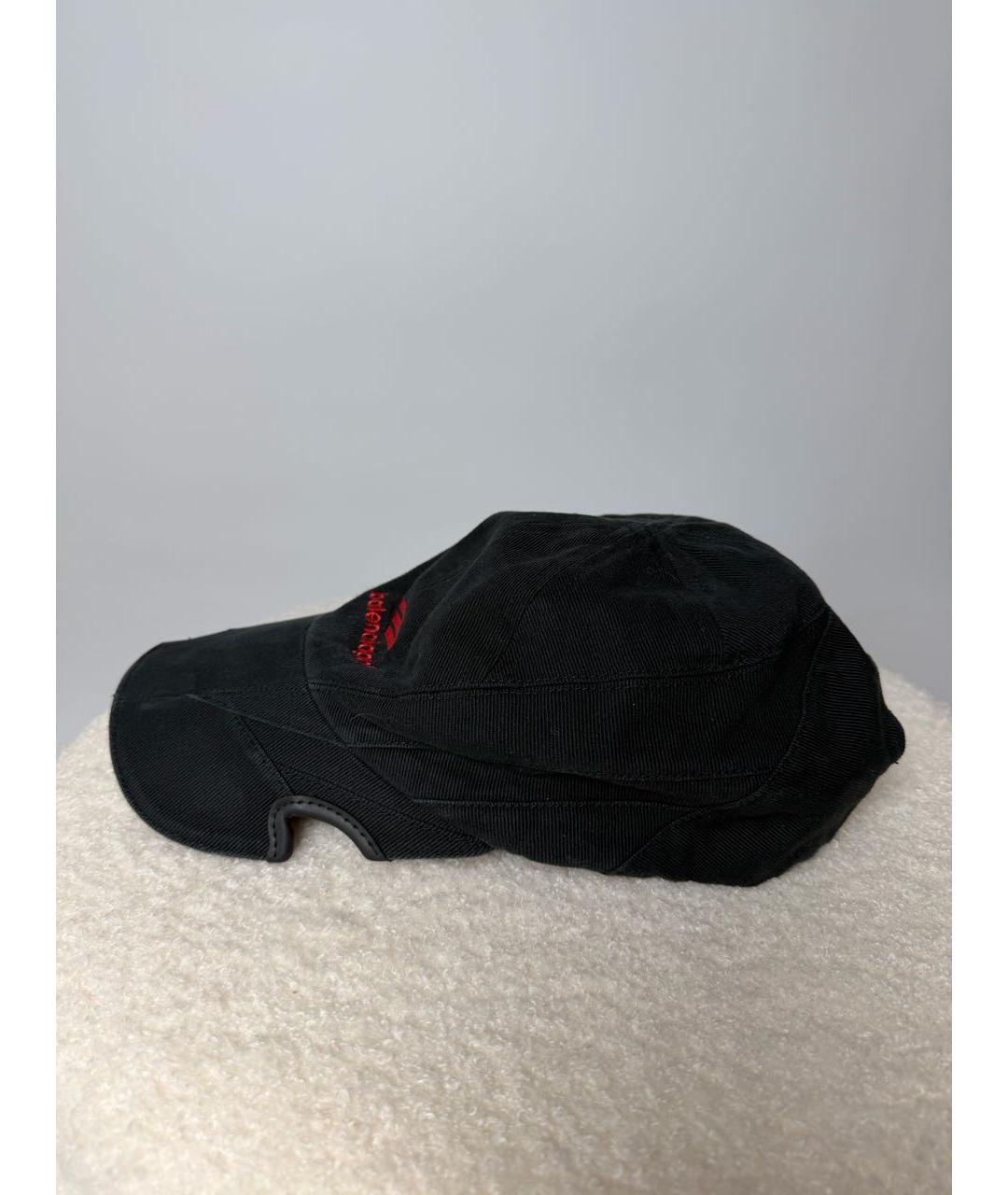 BALENCIAGA Черная хлопковая кепка, фото 5