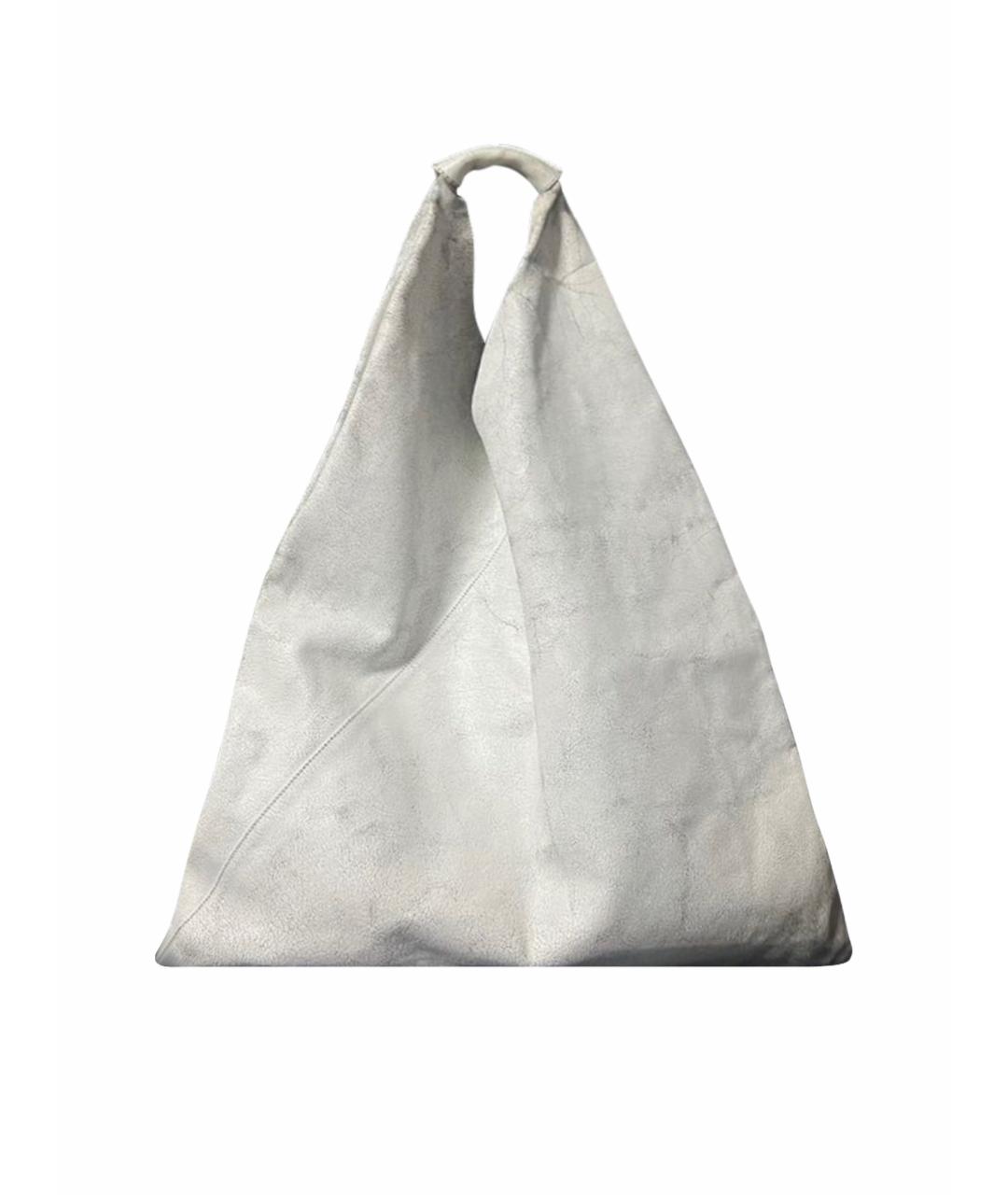 MAISON MARGIELA Белая кожаная сумка через плечо, фото 1