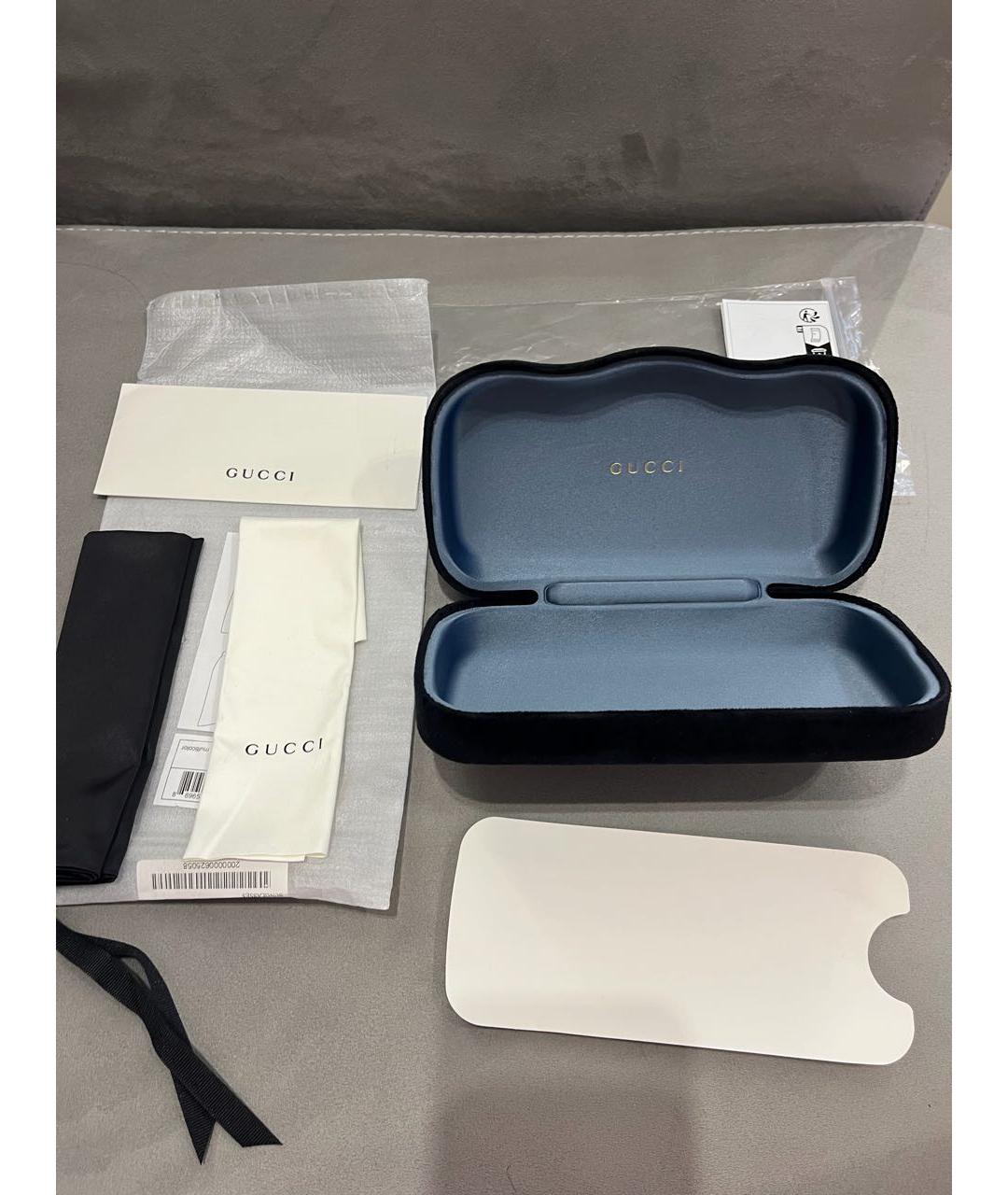 GUCCI Черные пластиковые солнцезащитные очки, фото 4