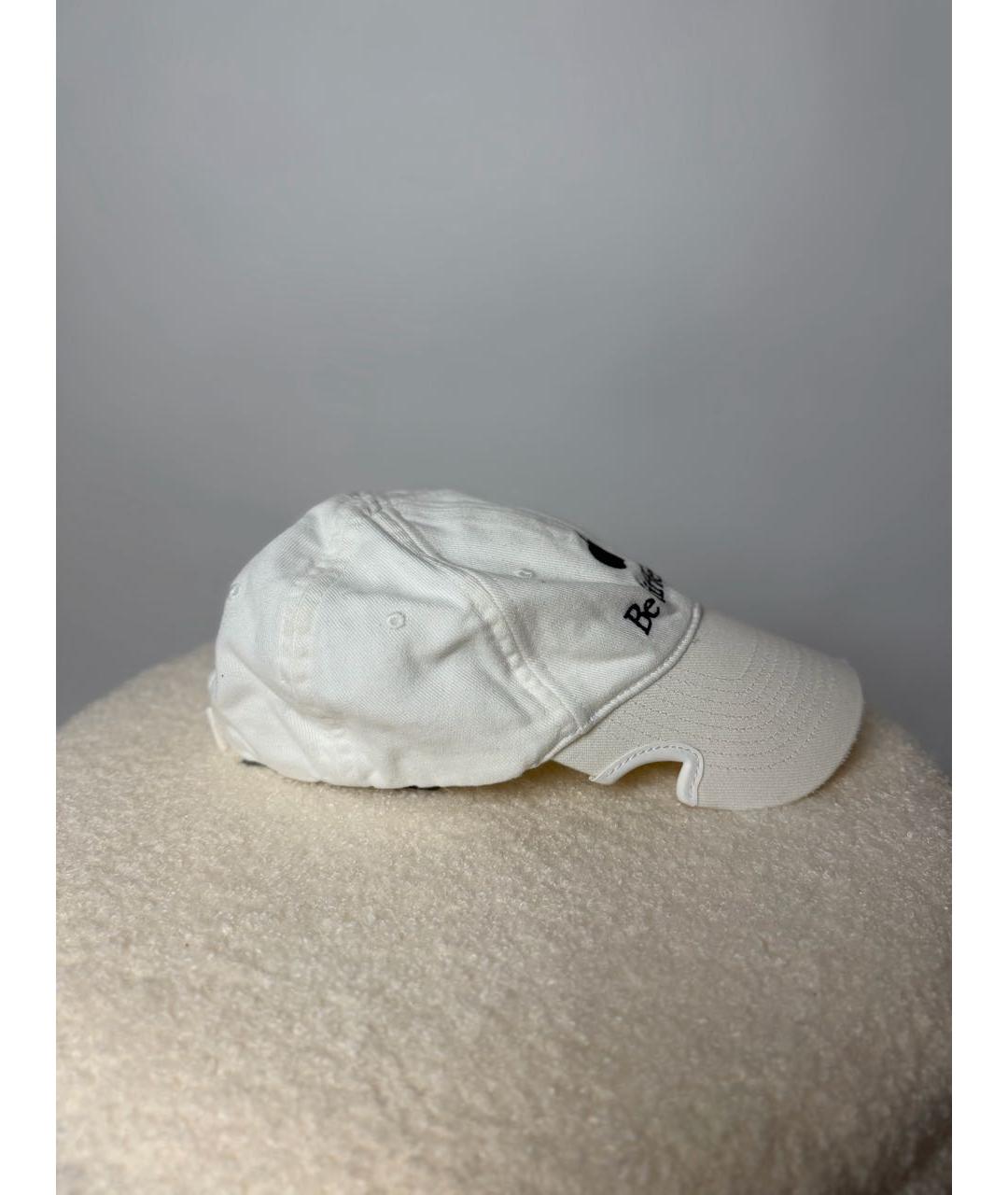 BALENCIAGA Белая хлопковая кепка, фото 3