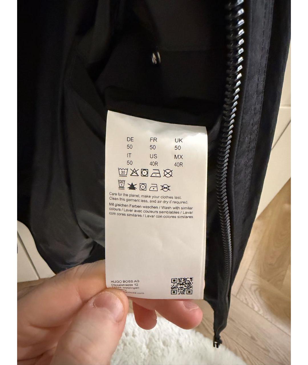 HUGO BOSS Черная полиамидовая куртка, фото 8