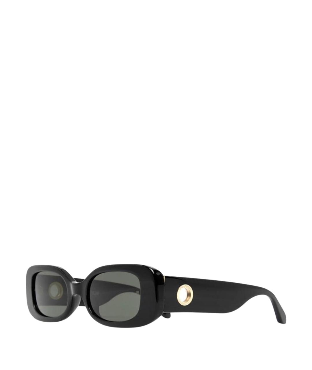 LINDA FARROW Черные пластиковые солнцезащитные очки, фото 1