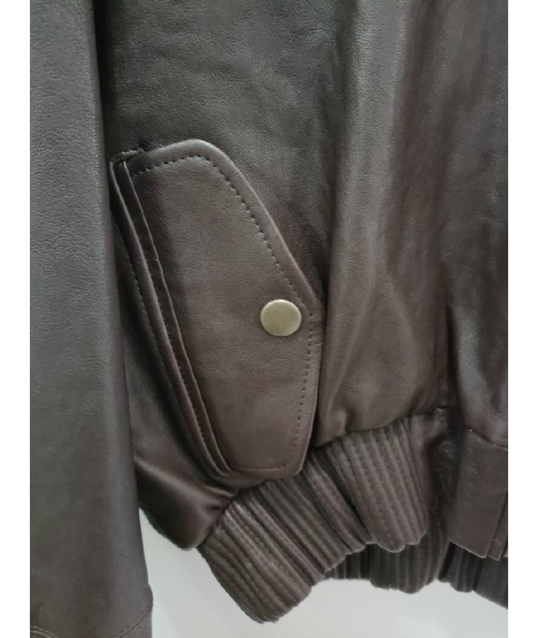 MAGDA BUTRYM Коричневая кожаная куртка, фото 4