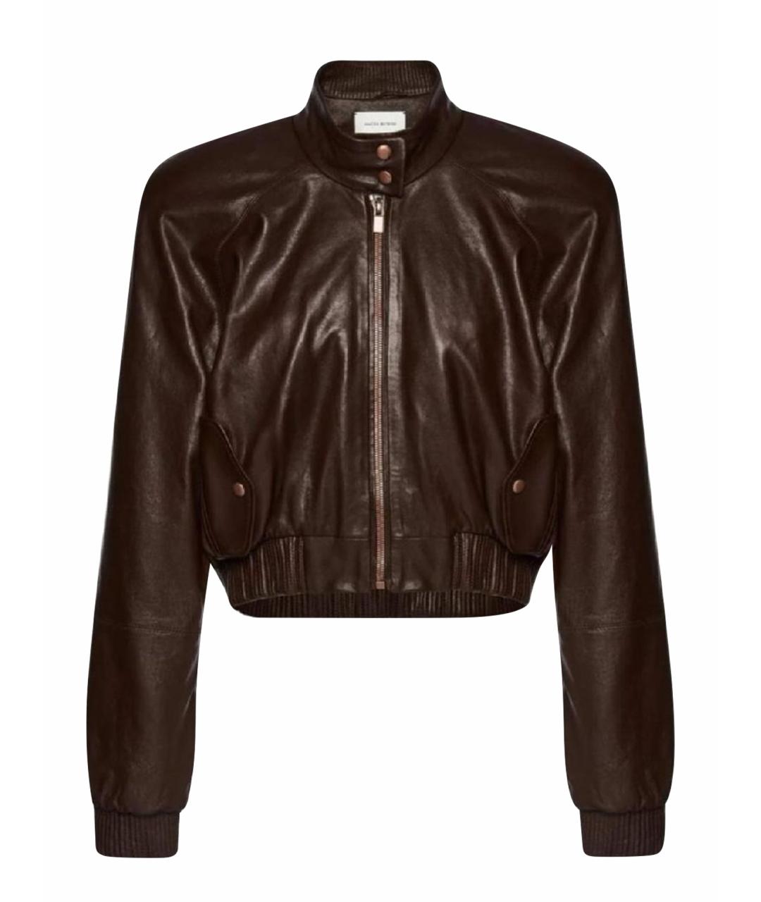 MAGDA BUTRYM Коричневая кожаная куртка, фото 1