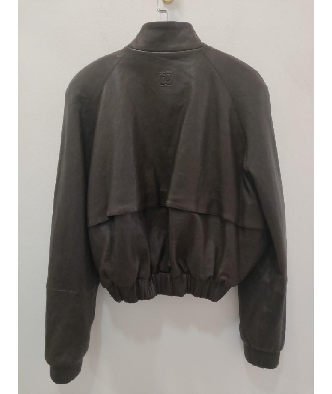 MAGDA BUTRYM Коричневая кожаная куртка, фото 2