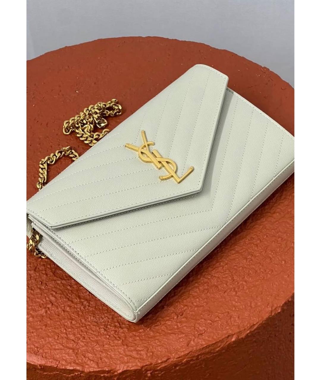 SAINT LAURENT Кожаная сумка через плечо, фото 3