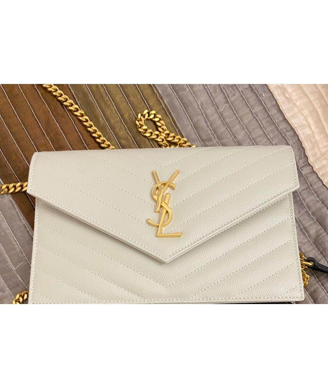 SAINT LAURENT Кожаная сумка через плечо, фото 2