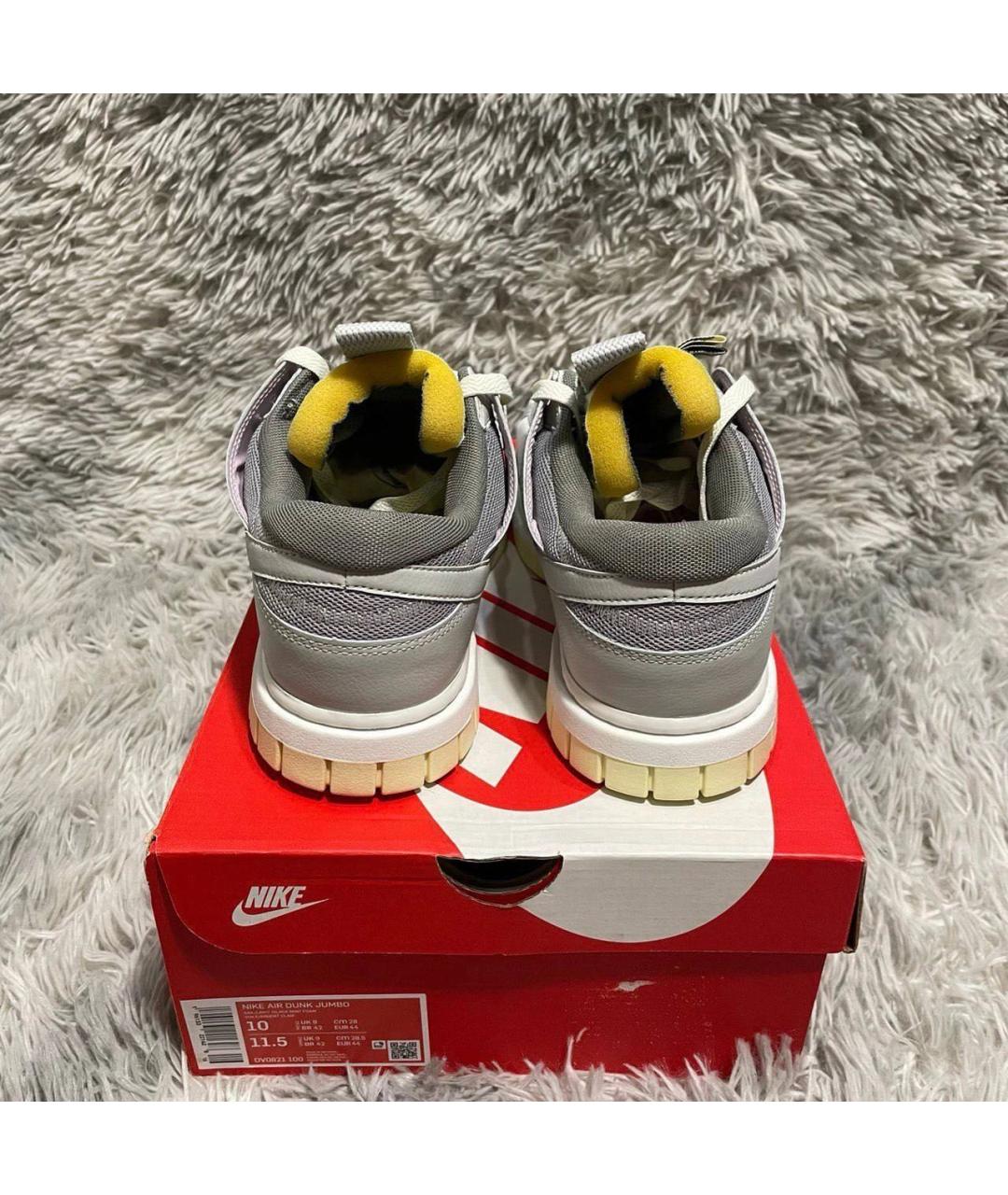 NIKE Серые текстильные низкие кроссовки / кеды, фото 4