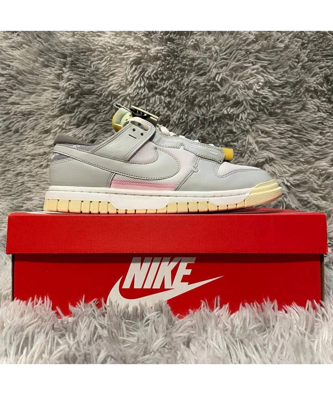 NIKE Серые текстильные низкие кроссовки / кеды, фото 6