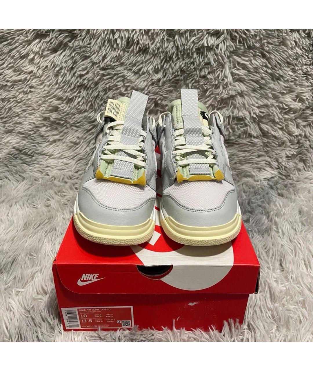 NIKE Серые текстильные низкие кроссовки / кеды, фото 2