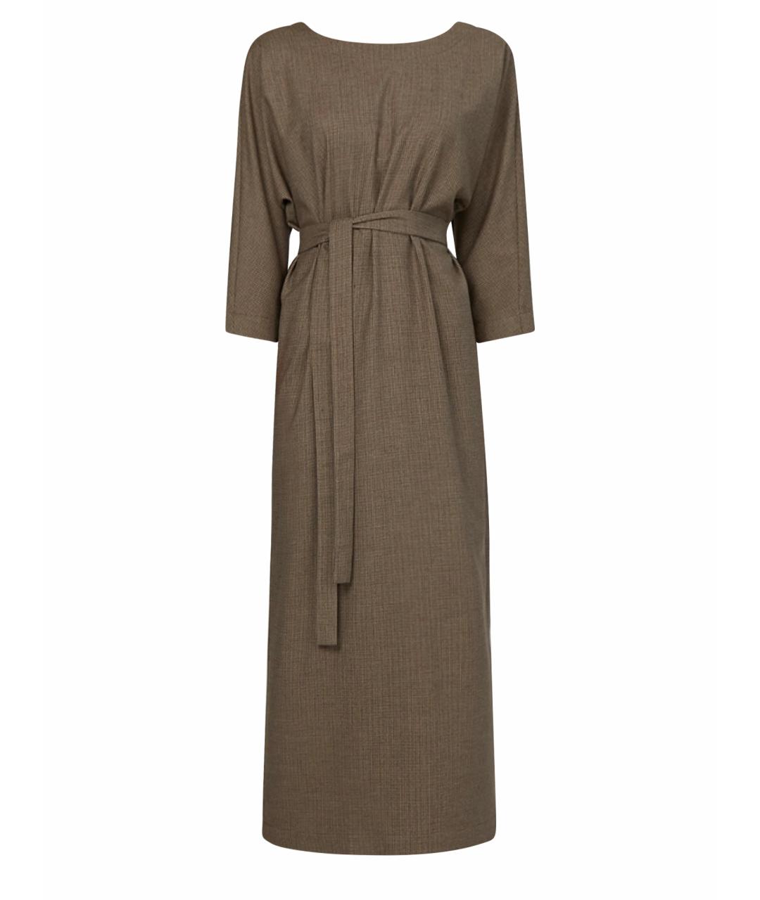 12 STOREEZ Коричневое полиэстеровое повседневное платье, фото 1
