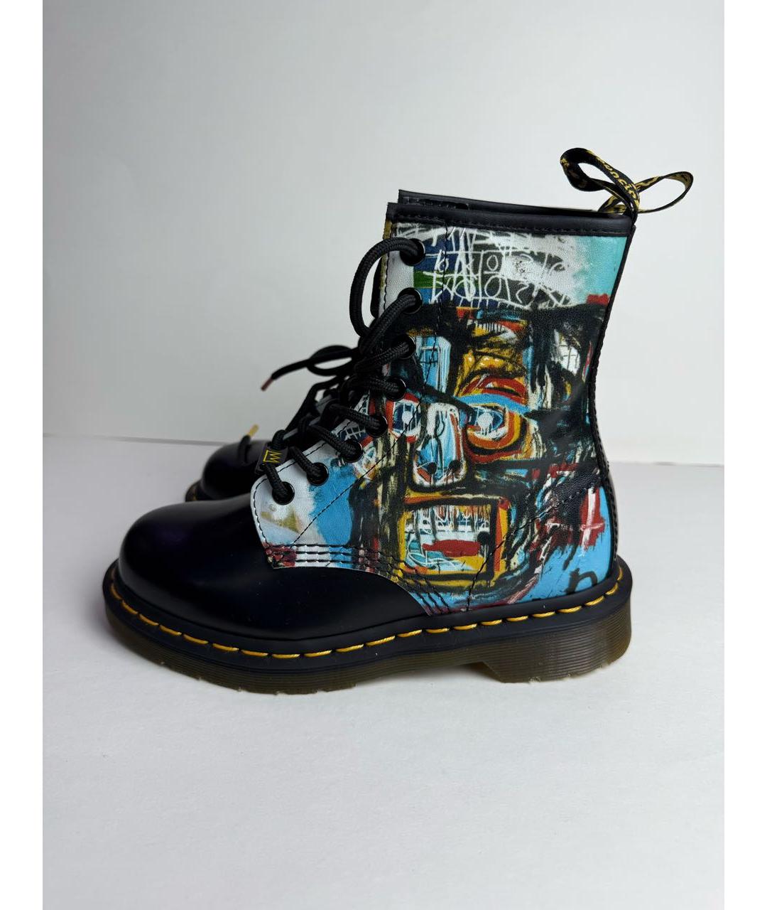 DR. MARTENS Черные кожаные ботинки, фото 8