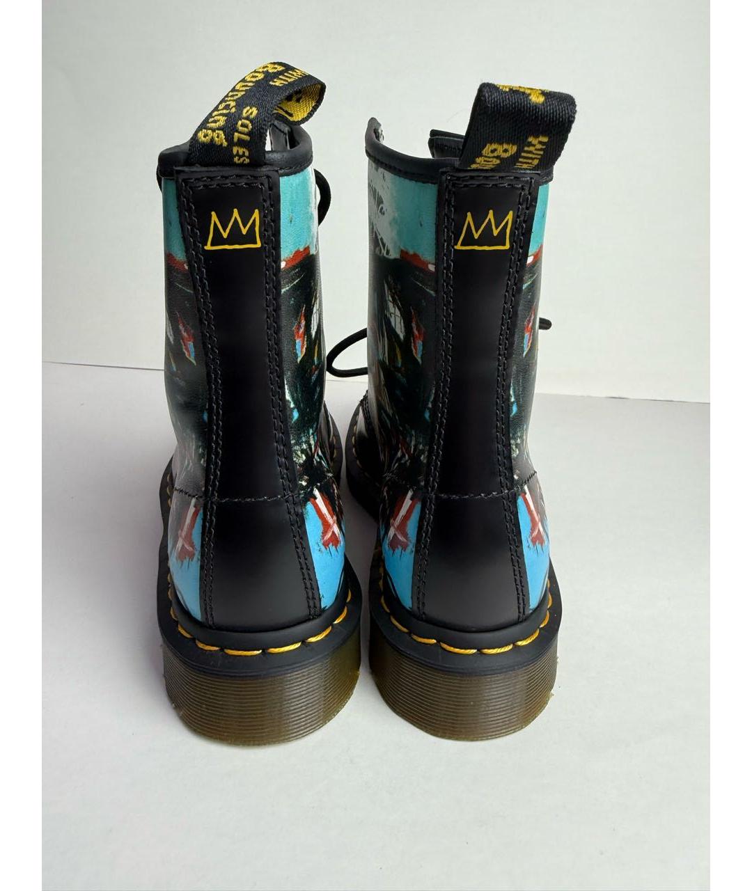 DR. MARTENS Черные кожаные ботинки, фото 4