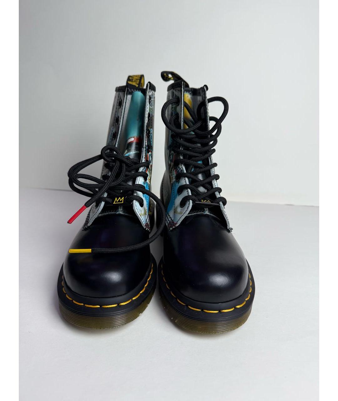 DR. MARTENS Черные кожаные ботинки, фото 2