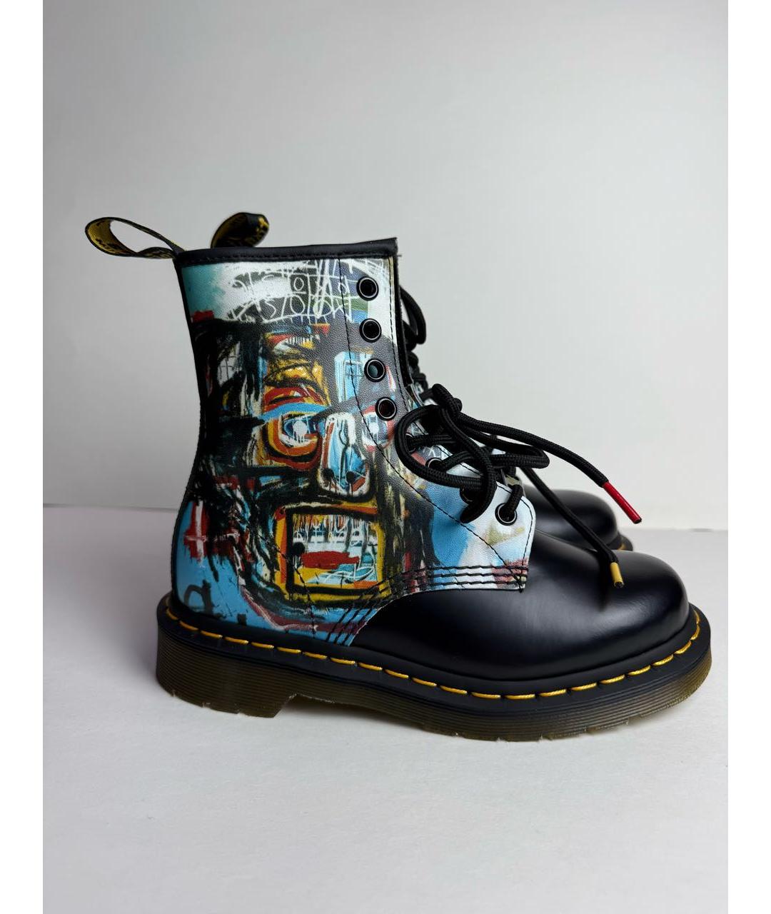 DR. MARTENS Черные кожаные ботинки, фото 9