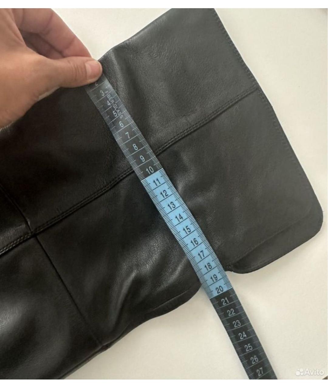 GIANVITO ROSSI Черные кожаные ботфорты, фото 6