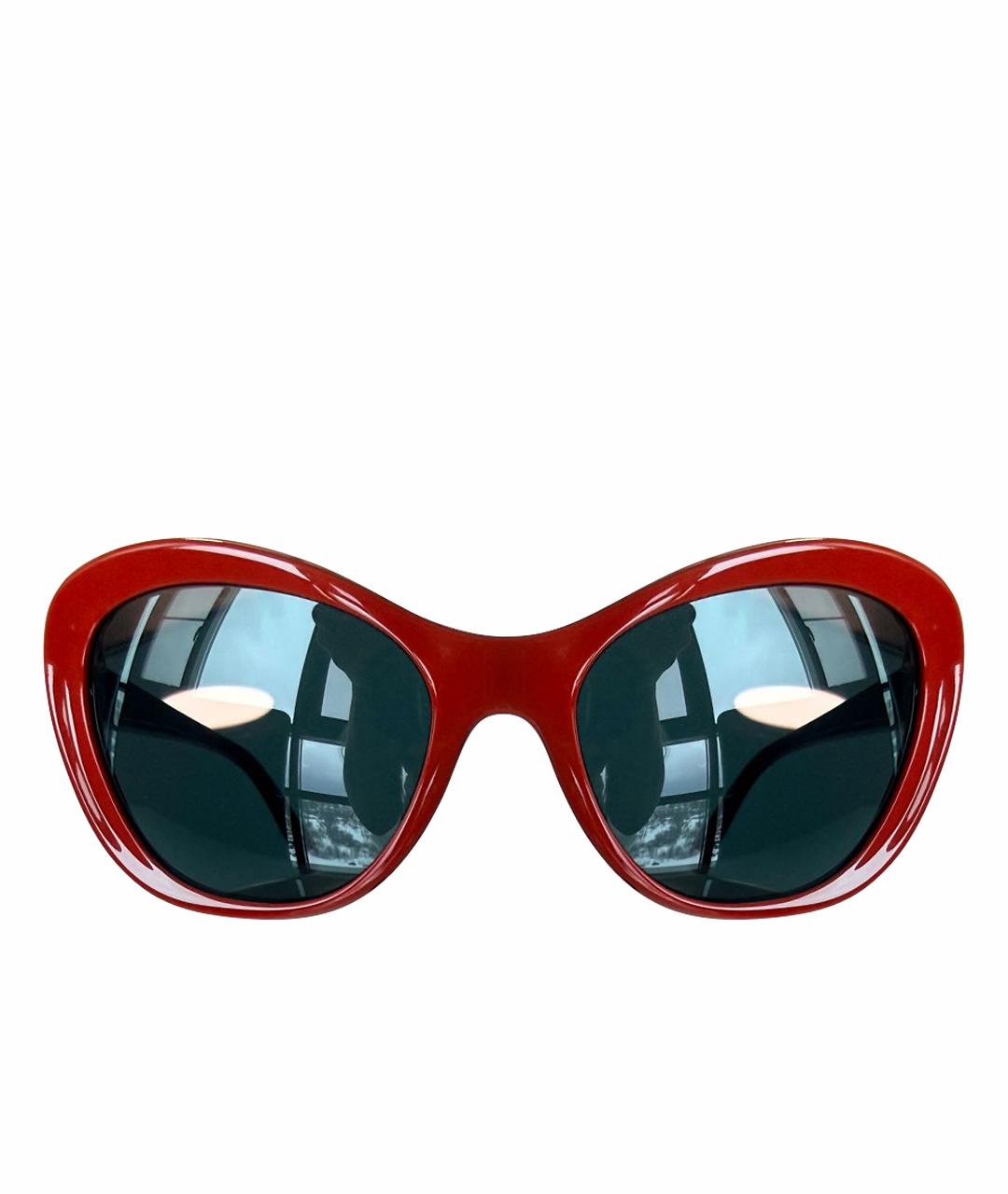 DOLCE&GABBANA Красные пластиковые солнцезащитные очки, фото 1