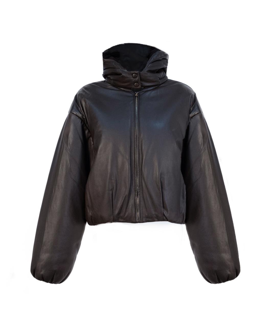 SANDRO Коричневая кожаная куртка, фото 7