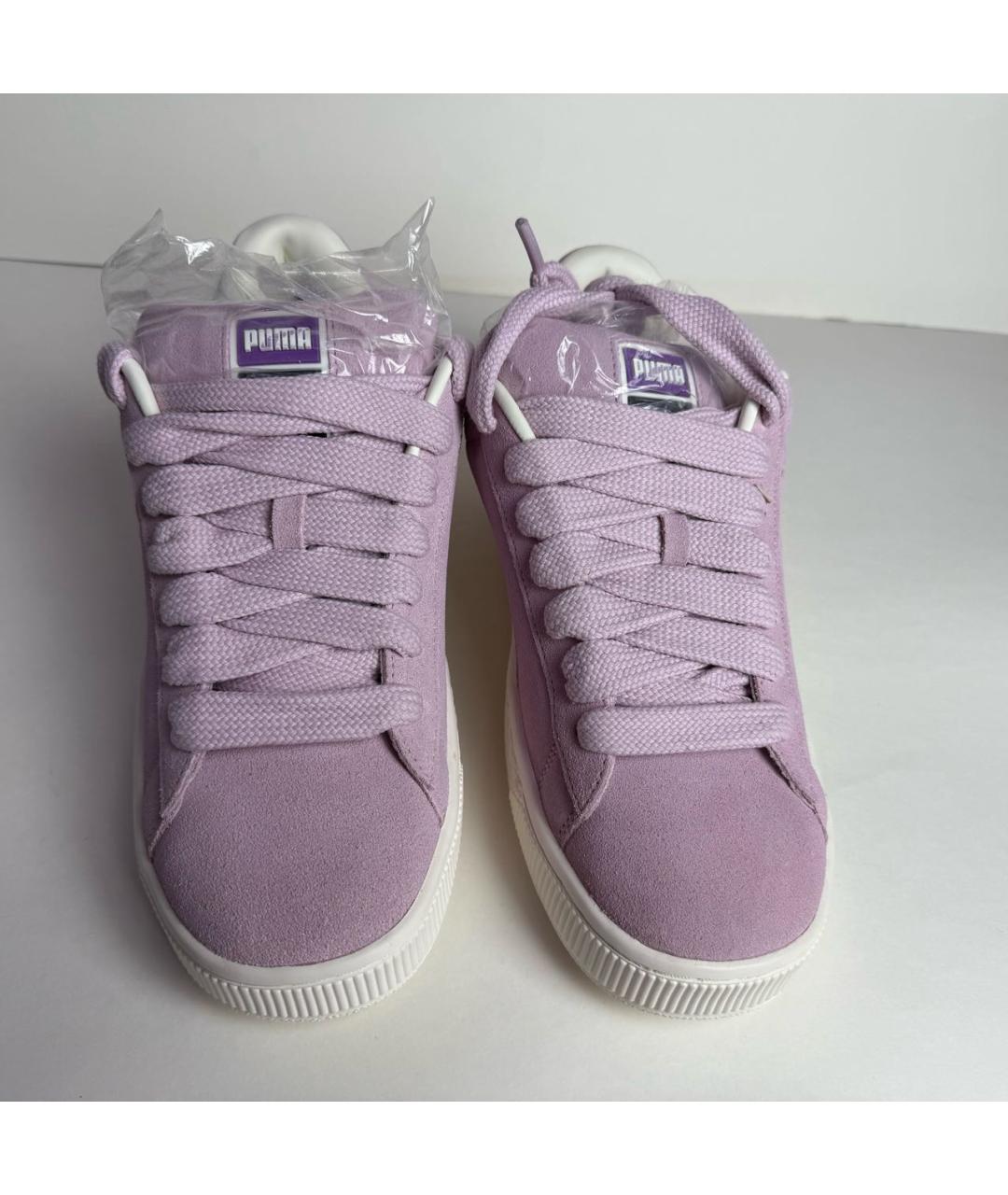 PUMA Розовые замшевые низкие кроссовки / кеды, фото 2