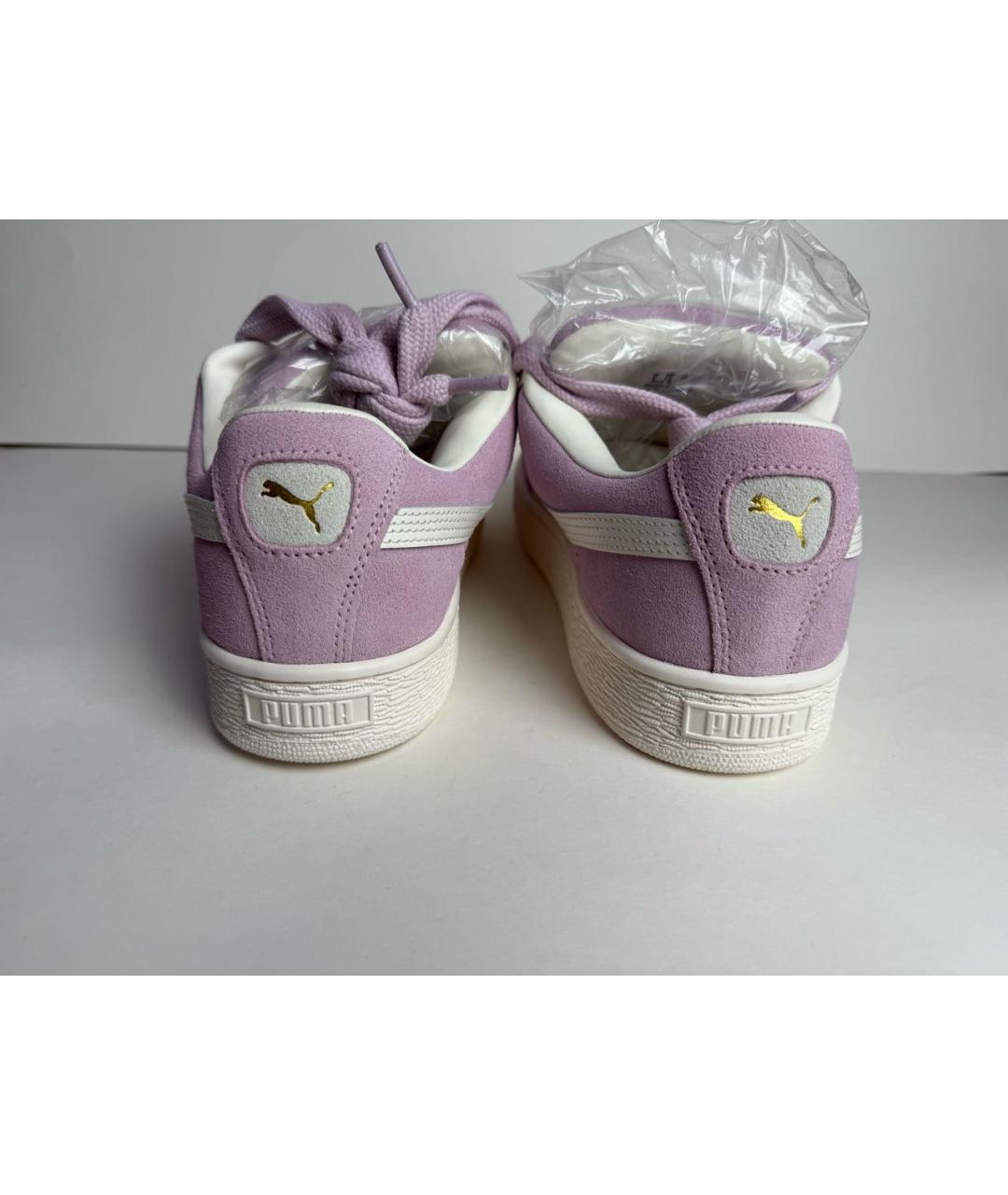 PUMA Розовые замшевые низкие кроссовки / кеды, фото 4