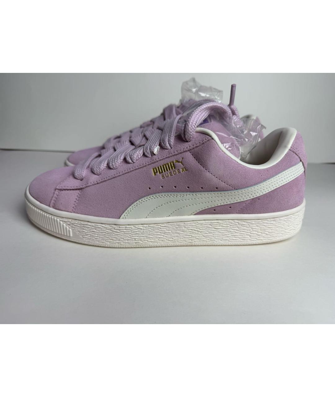 PUMA Розовые замшевые низкие кроссовки / кеды, фото 8