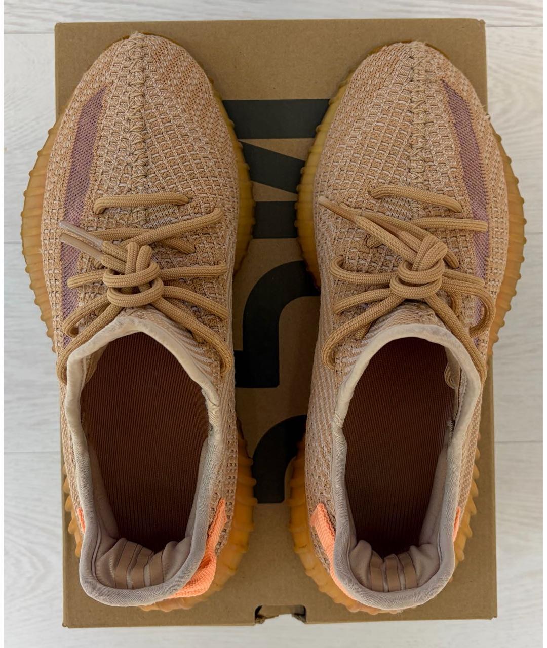 ADIDAS YEEZY Оранжевое низкие кроссовки / кеды, фото 3