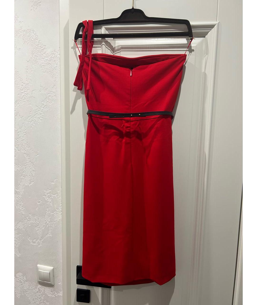 GUCCI Красное вискозное коктейльное платье, фото 2