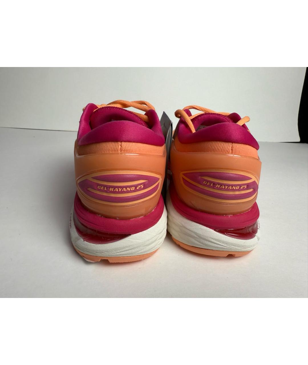 ASICS Оранжевое текстильные кроссовки, фото 4