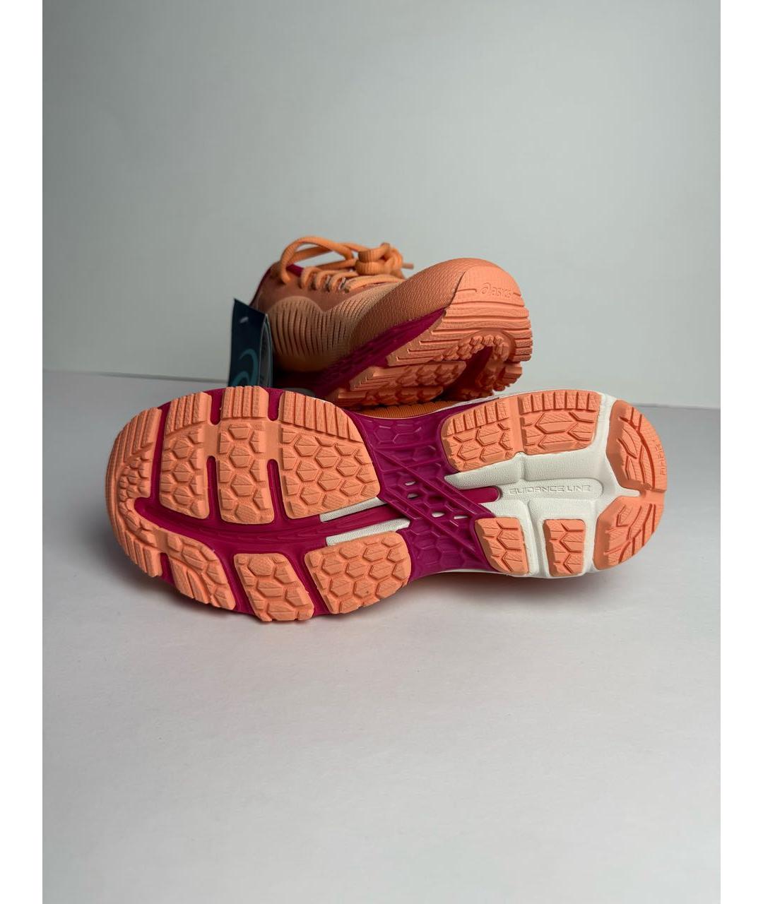 ASICS Оранжевое текстильные кроссовки, фото 7