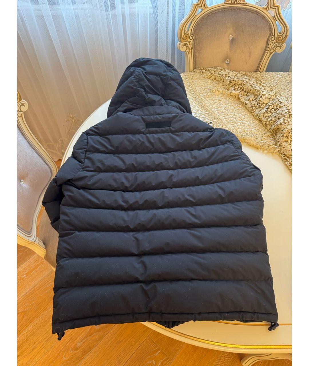 ZZEGNA Черный полиэстеровый пуховик, фото 3