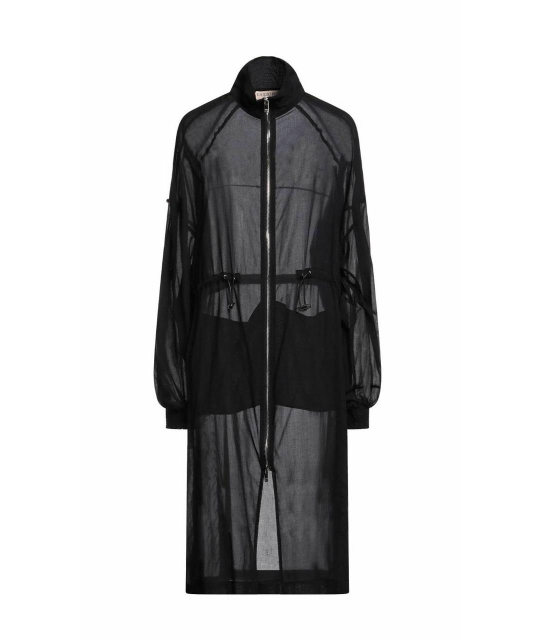 EMILIO PUCCI Черный хлопковый тренч/плащ, фото 5