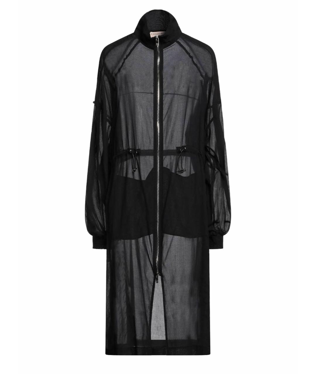 EMILIO PUCCI Черный хлопковый тренч/плащ, фото 1