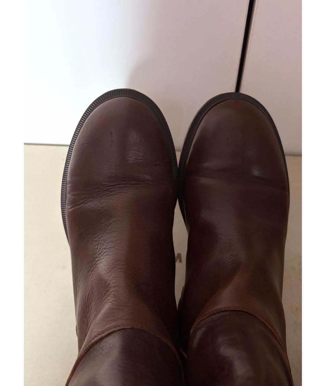 MARNI Коричневые кожаные сапоги, фото 3
