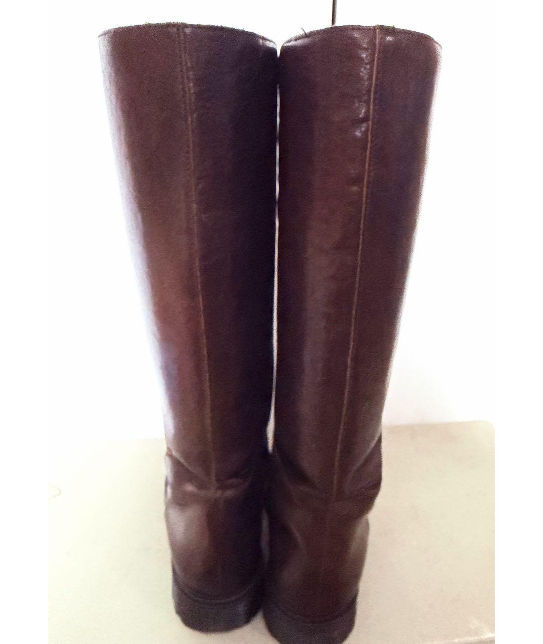 MARNI Коричневые кожаные сапоги, фото 4