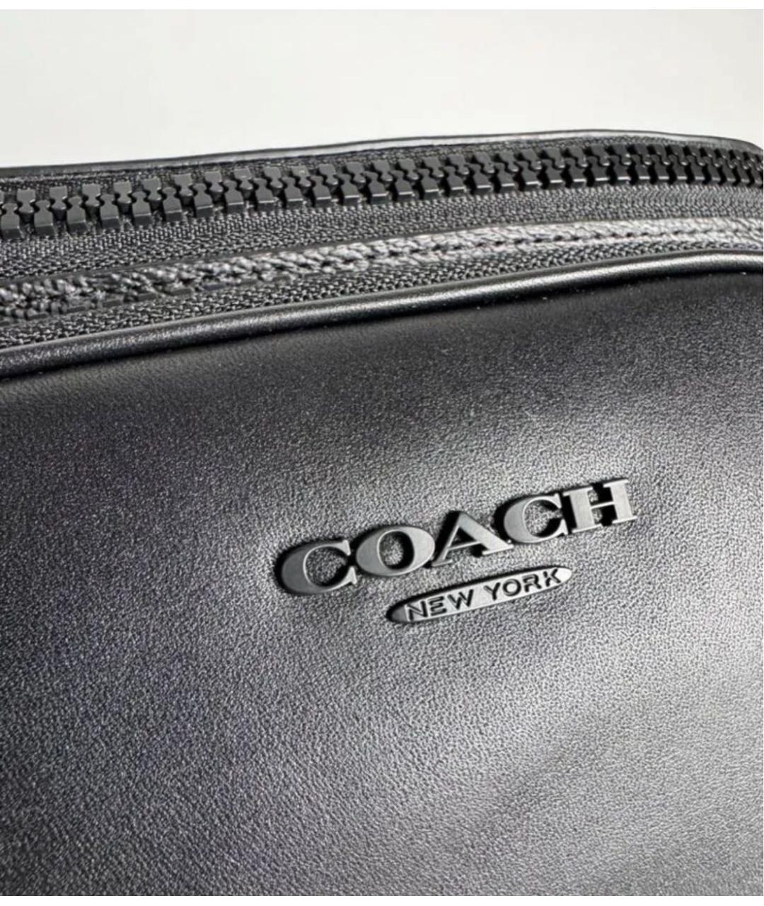 COACH Черная поясная сумка, фото 6