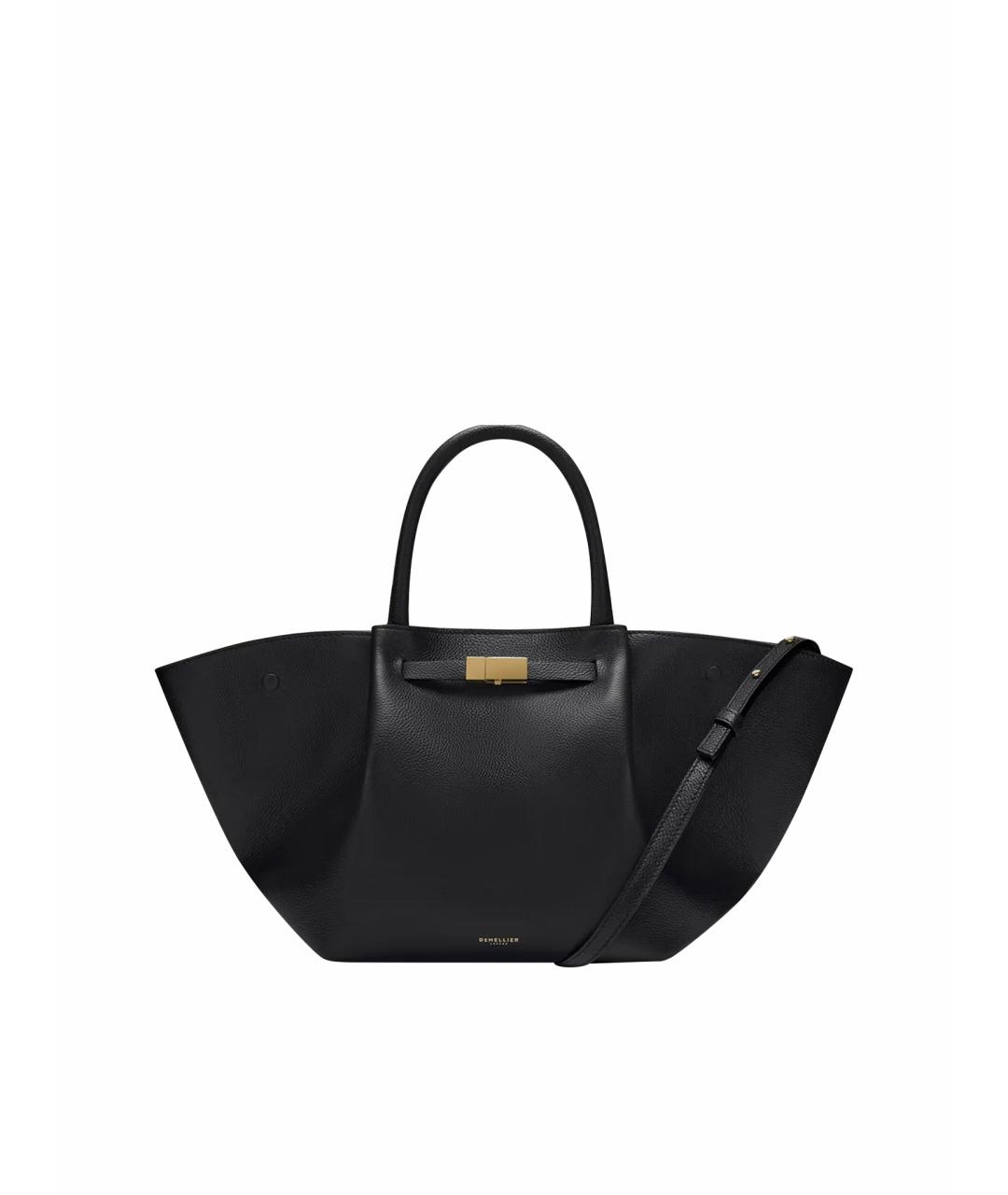 DEMELLIER Черная кожаная сумка тоут, фото 1