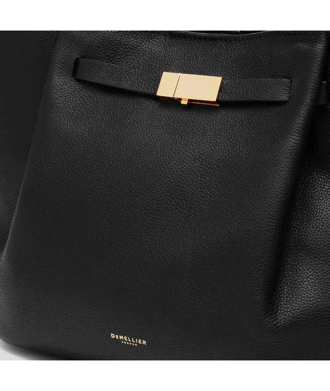 DEMELLIER Черная кожаная сумка тоут, фото 4