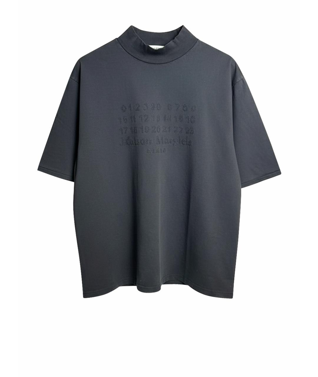 MAISON MARGIELA Черная хлопковая футболка, фото 1