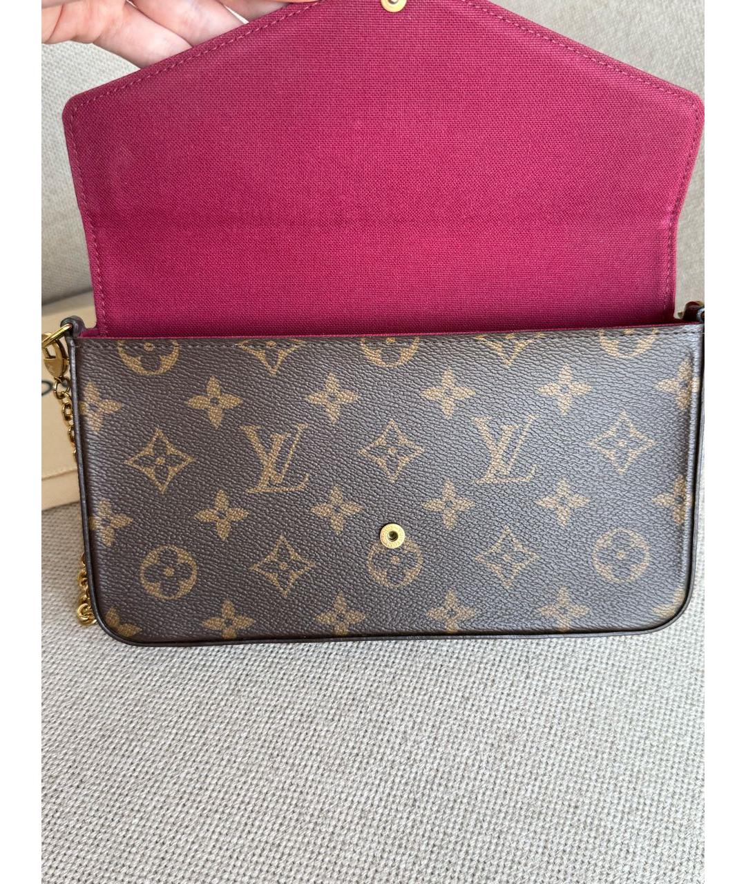 LOUIS VUITTON Коричневая сумка через плечо, фото 8