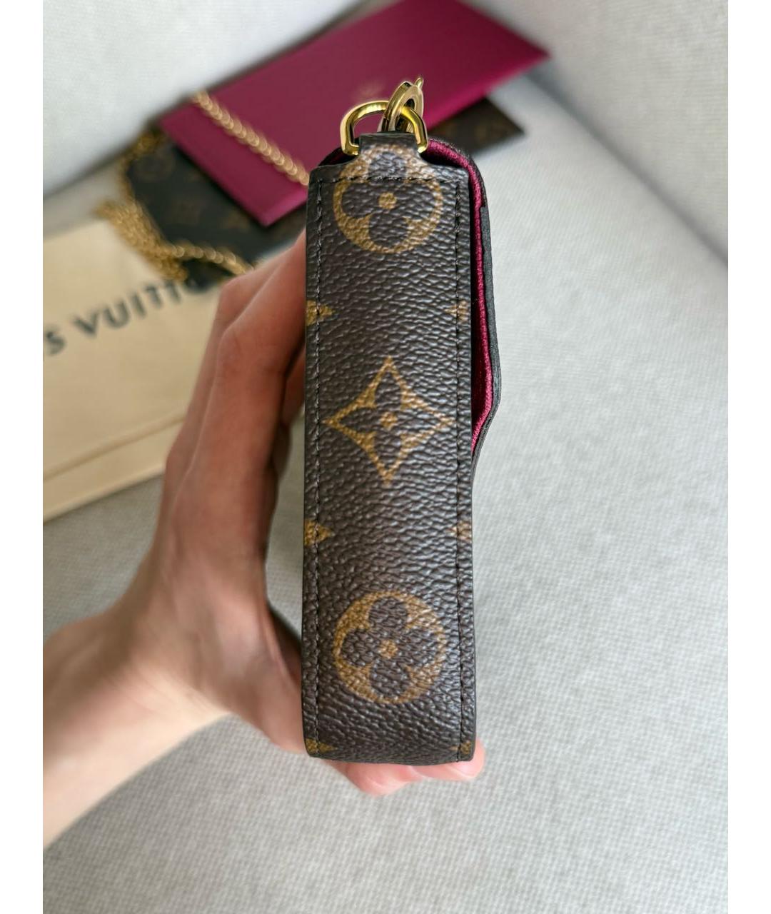 LOUIS VUITTON Коричневая сумка через плечо, фото 5