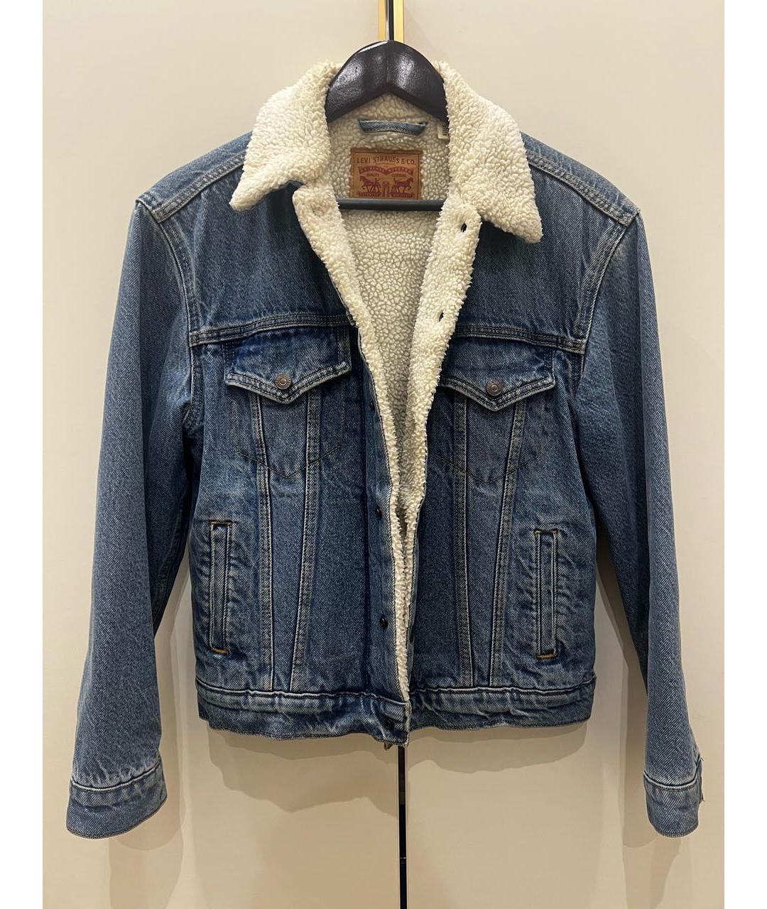 LEVI'S Голубая деним куртка, фото 5