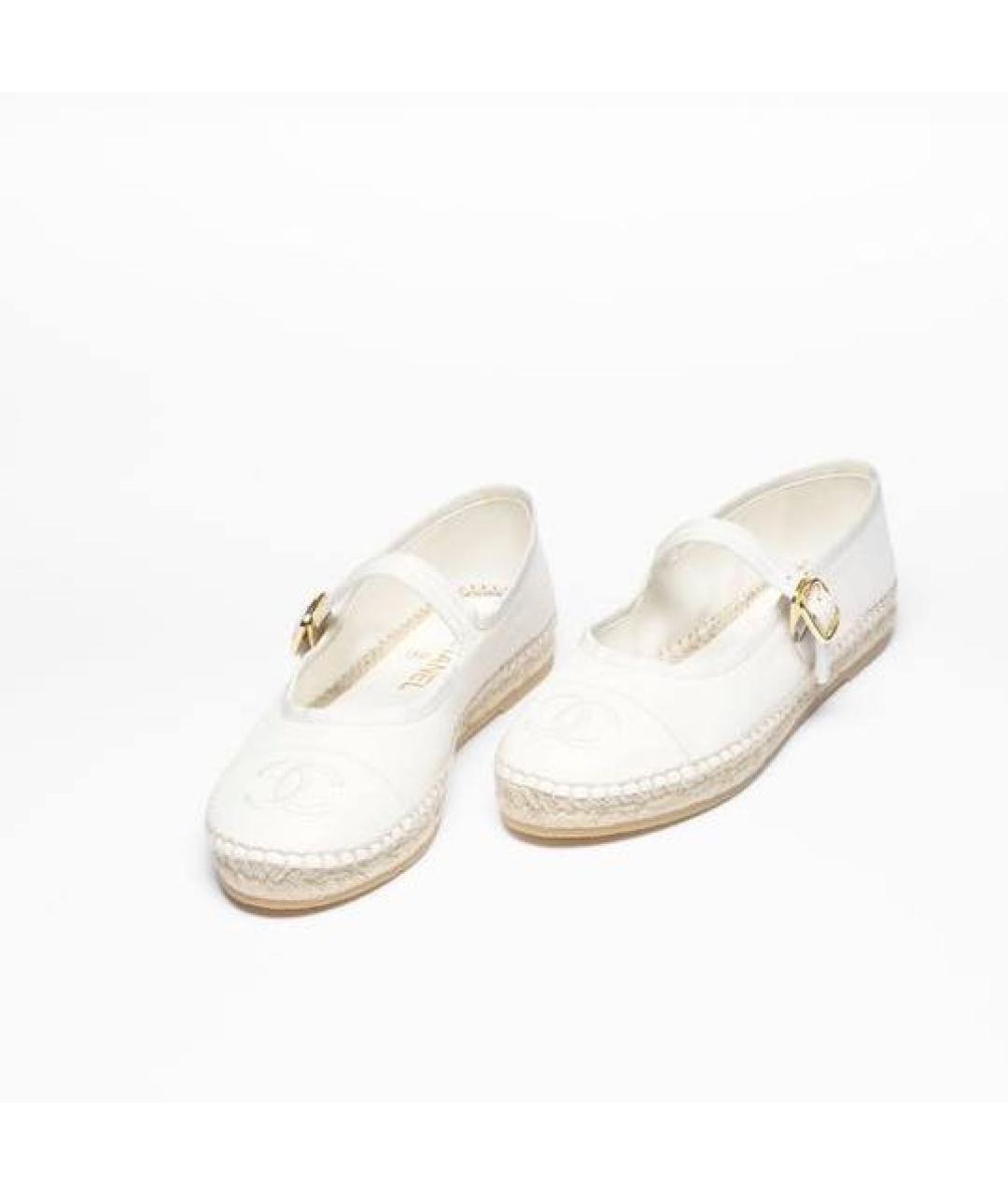 CHANEL Бежевые кожаные туфли, фото 2