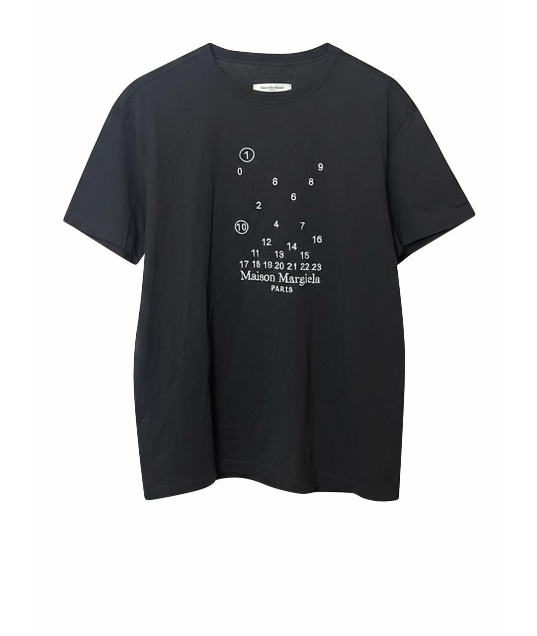 MAISON MARGIELA Черная хлопковая футболка, фото 1